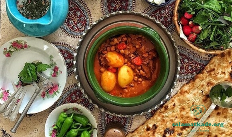 لیست غذاهای گرم و تر