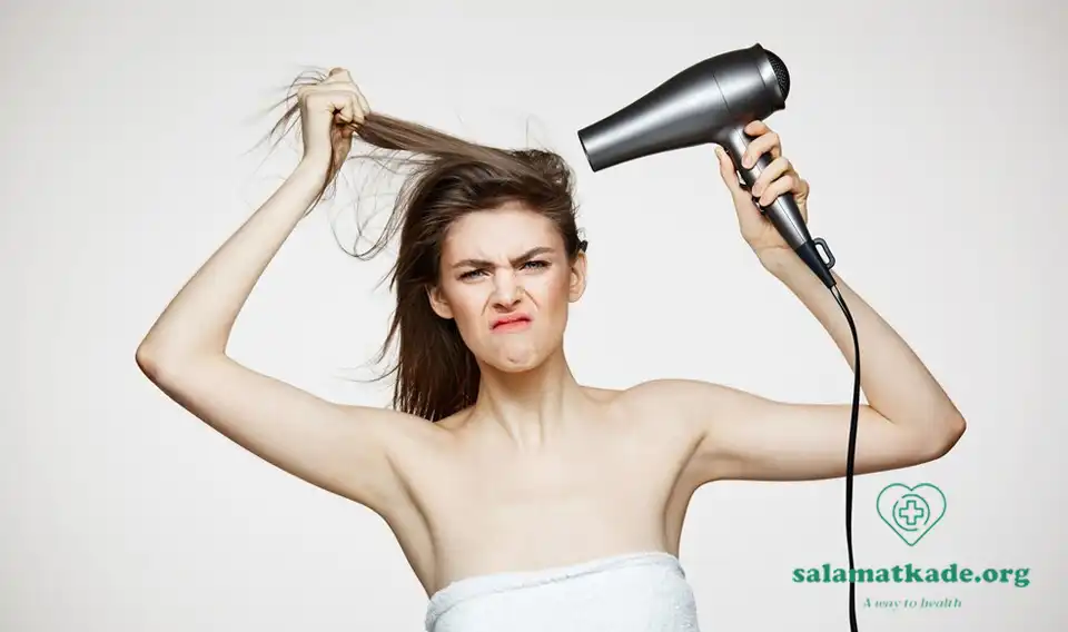 استفاده از سشوار برای موها 