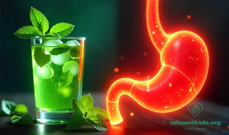 عرق نعنا برای درمان رفلاکس معده