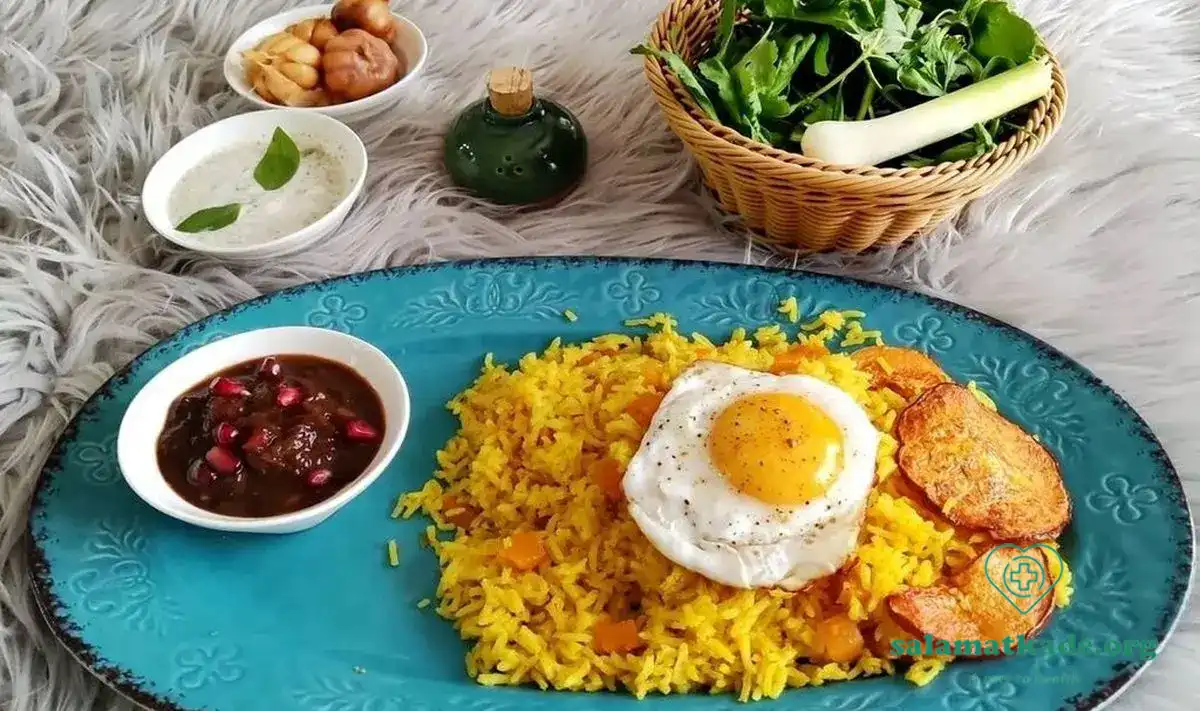 برنج کدو حلوایی یکی از انواع پلو