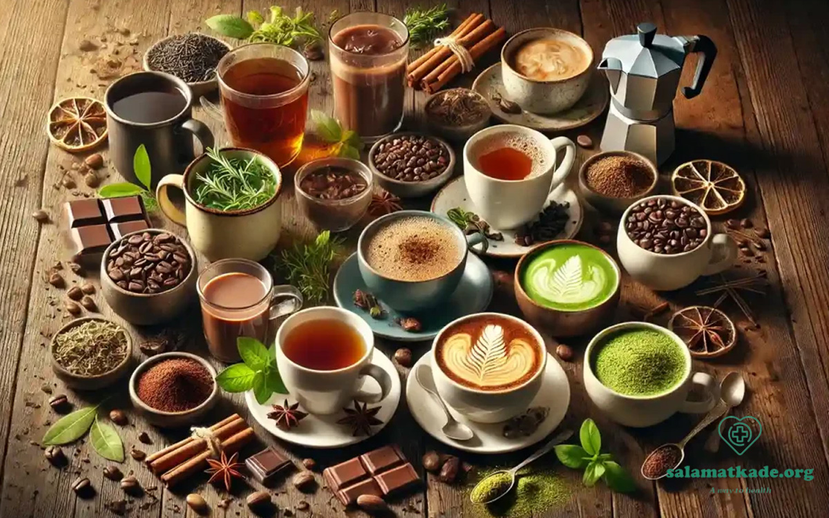 مقایسه کافئین قهوه و انواع چای