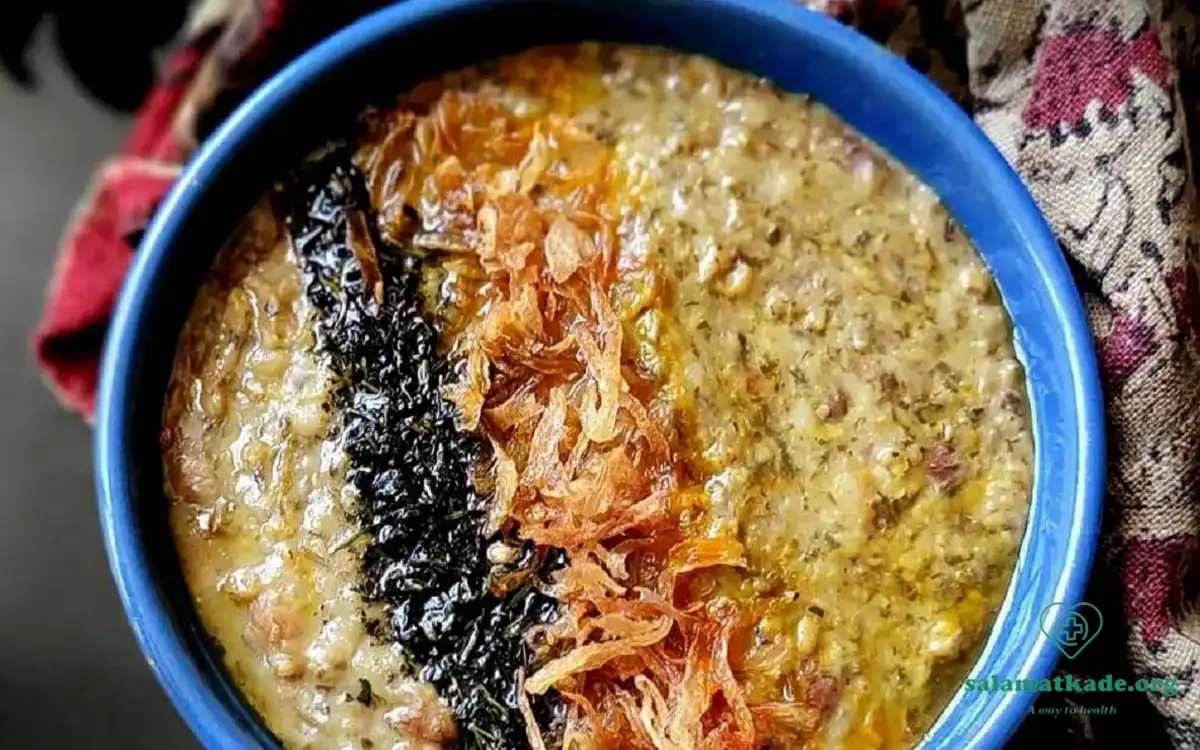 طرز تهیه آش شله قلمکار برای 4 نفر