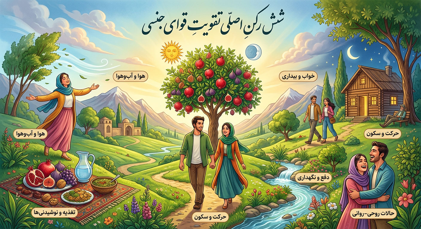 افزایش میل جنسی با شش رکن اصلی طب سنتی